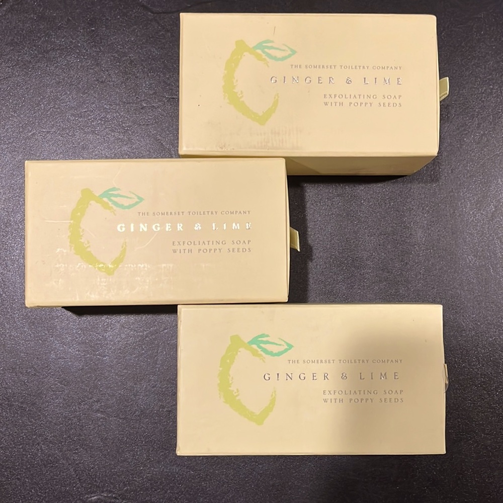 Set of 3 - Somerset Toiletry Co Ginger & Lime Exfoliating with Poppy Seeds 12 oz